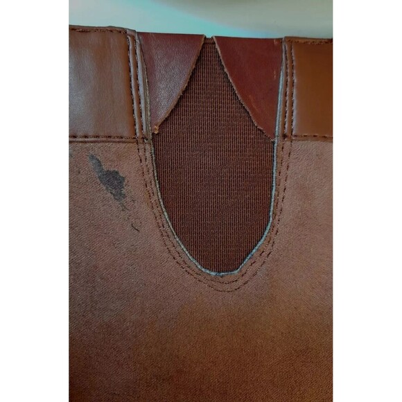 Sam Edelman Penny Sz 7.5 Brown Leather Riding Boots Classic Equestrian Burnished - Picture 10 of 16